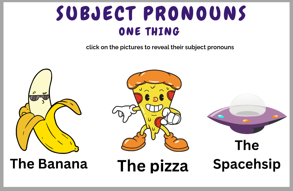 subject pronouns