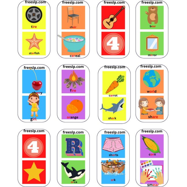 Slp R Printables Vocalic R Printables | Free SLP