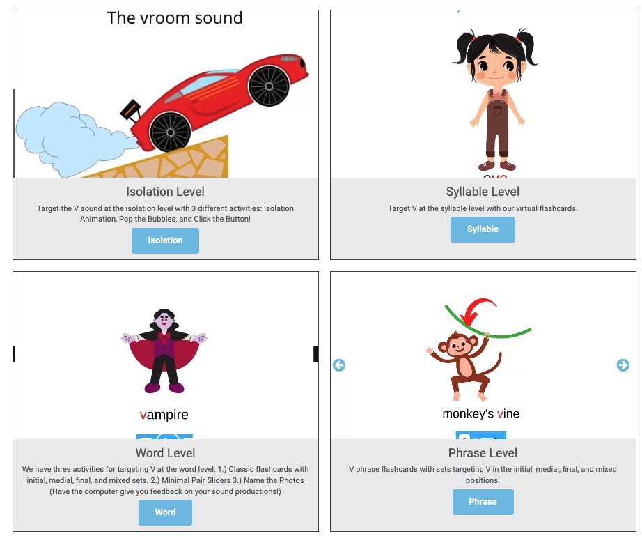 500+ Free SLP V Sound Materials, Games, Activities, Flashcards And More ...