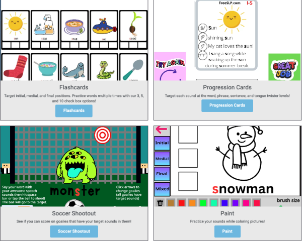 500+ Free SLP S Sound Materials, Games, Activities, Flashcards And More ...